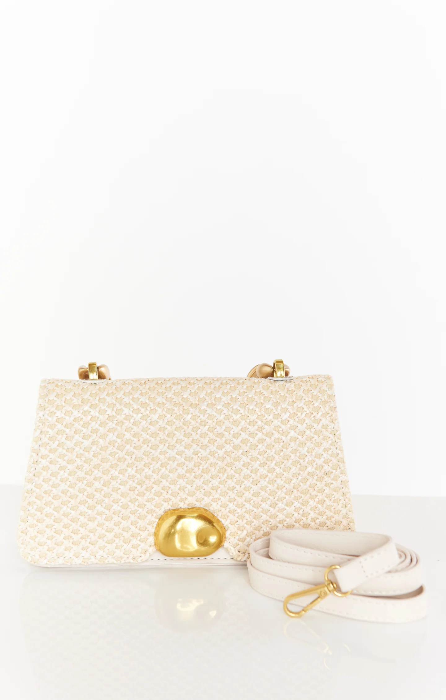 Agnes Woven Bag ~ Beige - Image 11