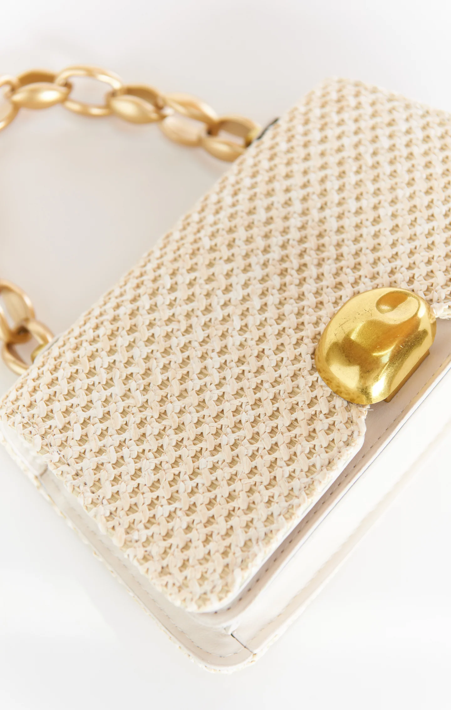 Agnes Woven Bag ~ Beige - Image 7