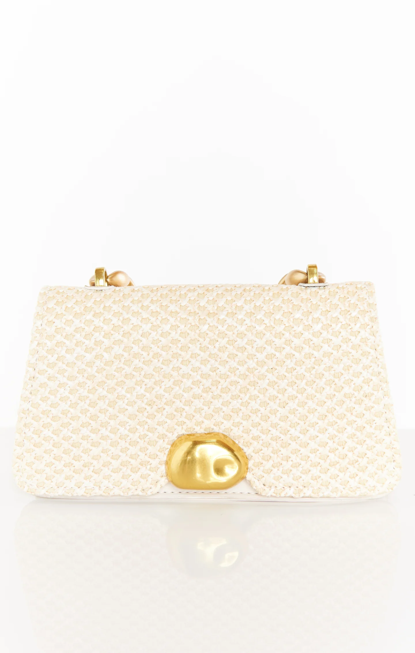 Agnes Woven Bag ~ Beige - Image 9