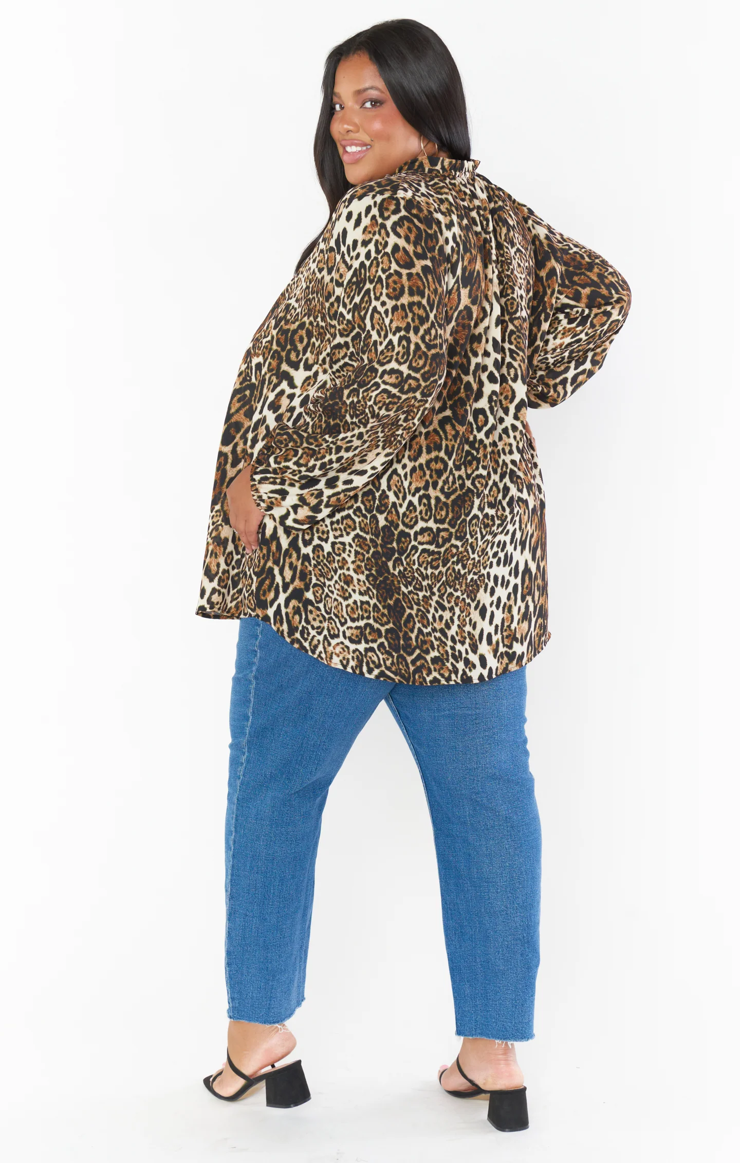 Alicia Tunic ~ Tiramisu Cheetah - Image 7