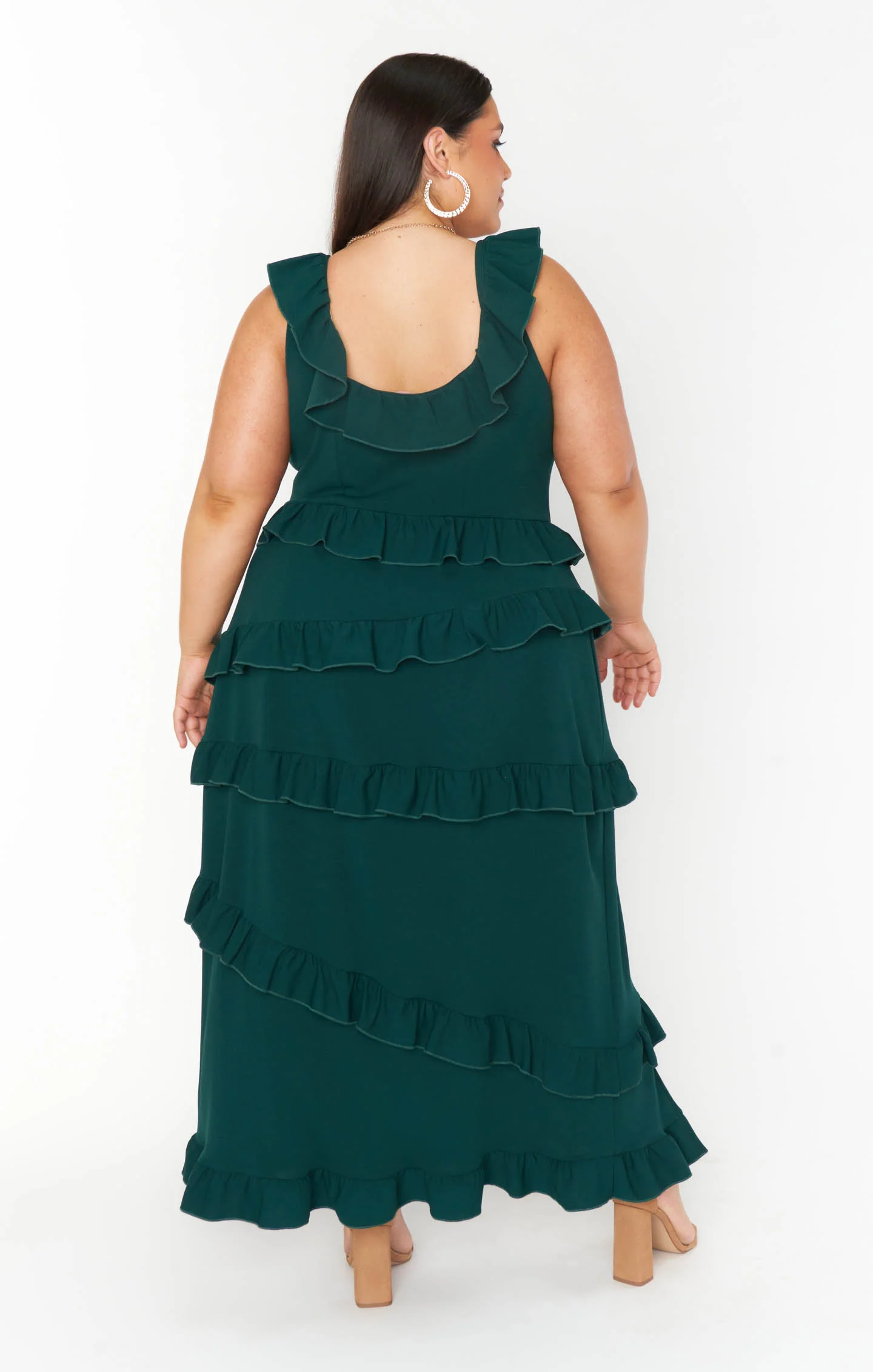 Greta Dress ~ Emerald Stretch - Image 7
