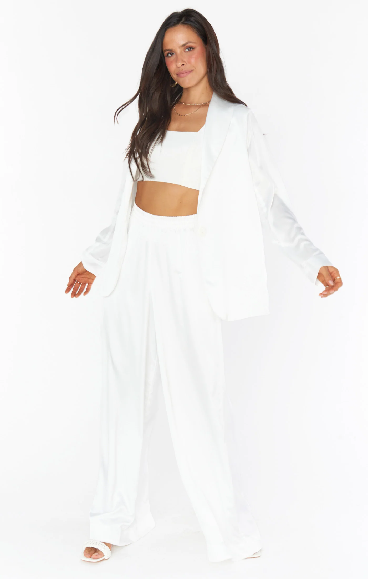 Irwin Pants ~ Ivory Luxe Satin - Image 14