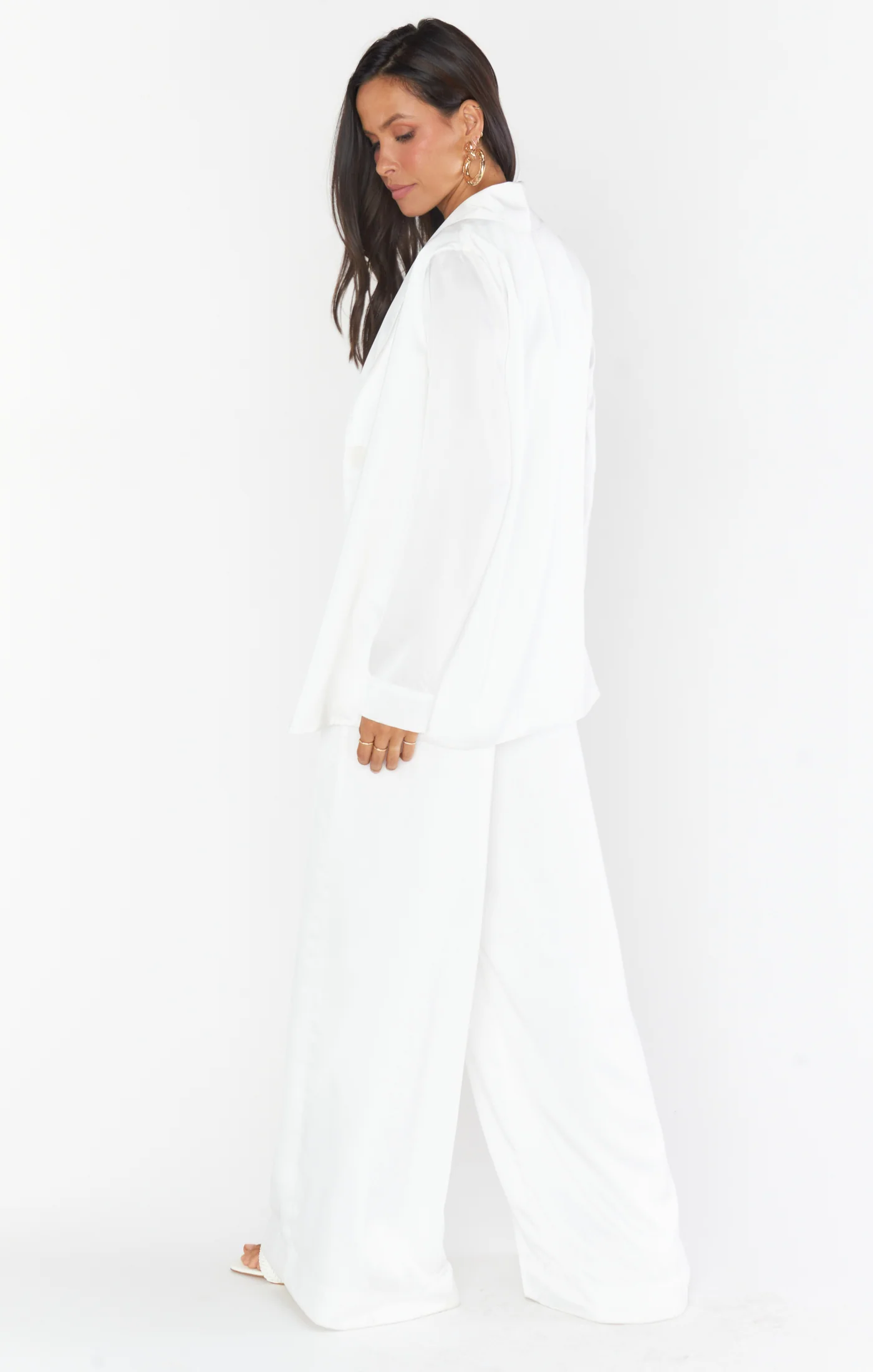 Irwin Pants ~ Ivory Luxe Satin - Image 6