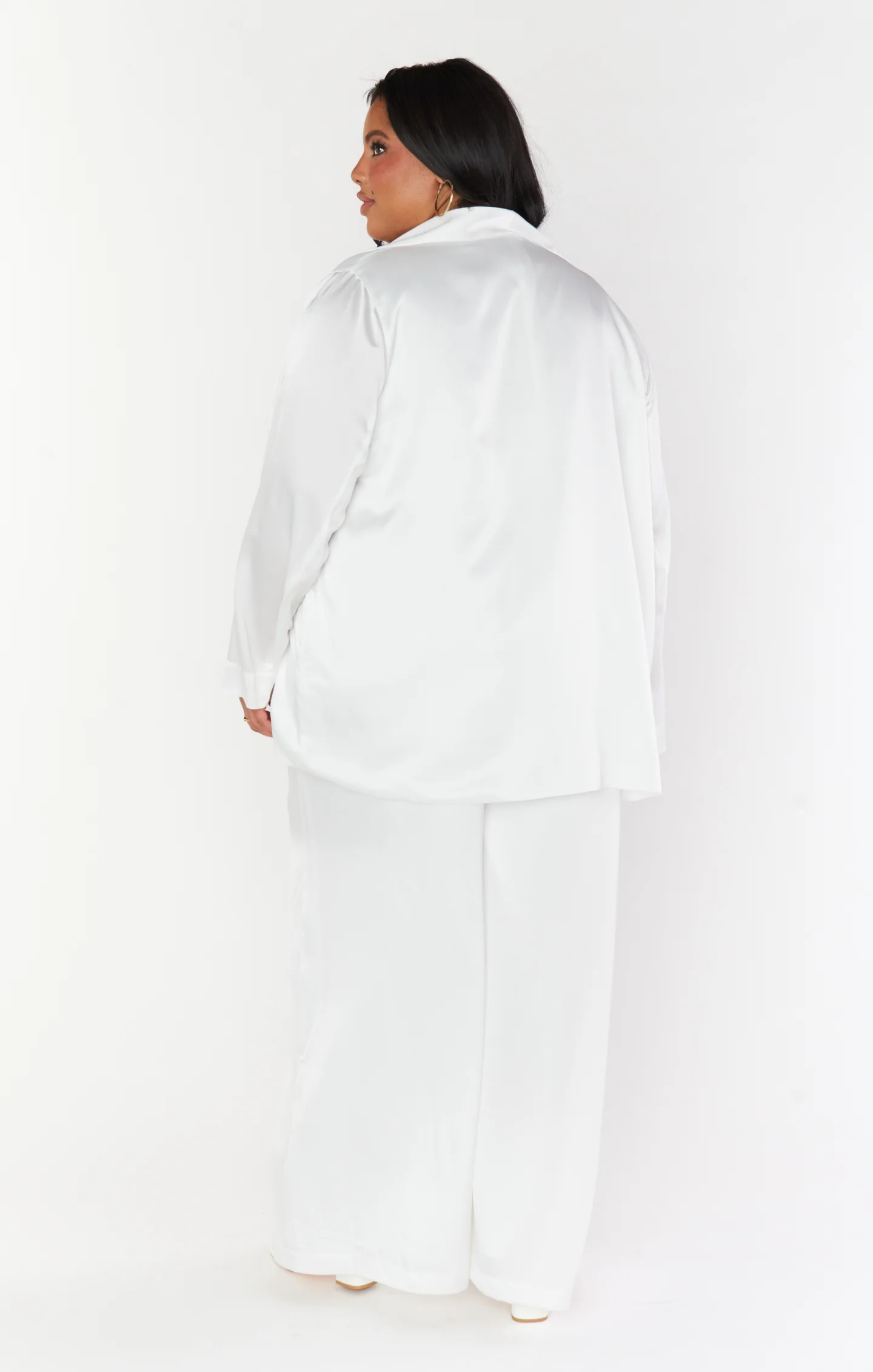 Irwin Pants ~ Ivory Luxe Satin - Image 8