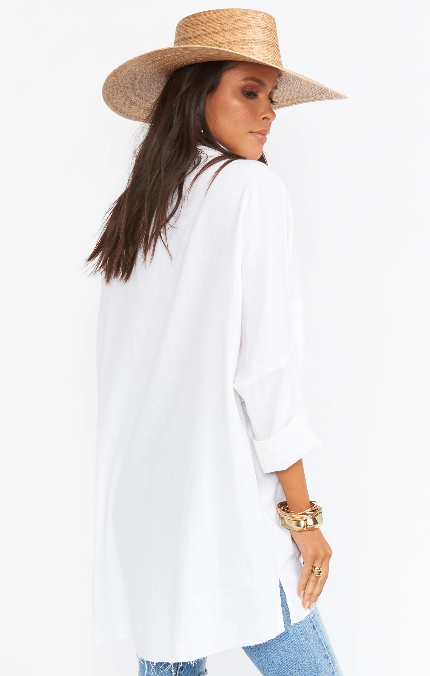 Johns Button Down Shirt ~ White Linen - Image 26