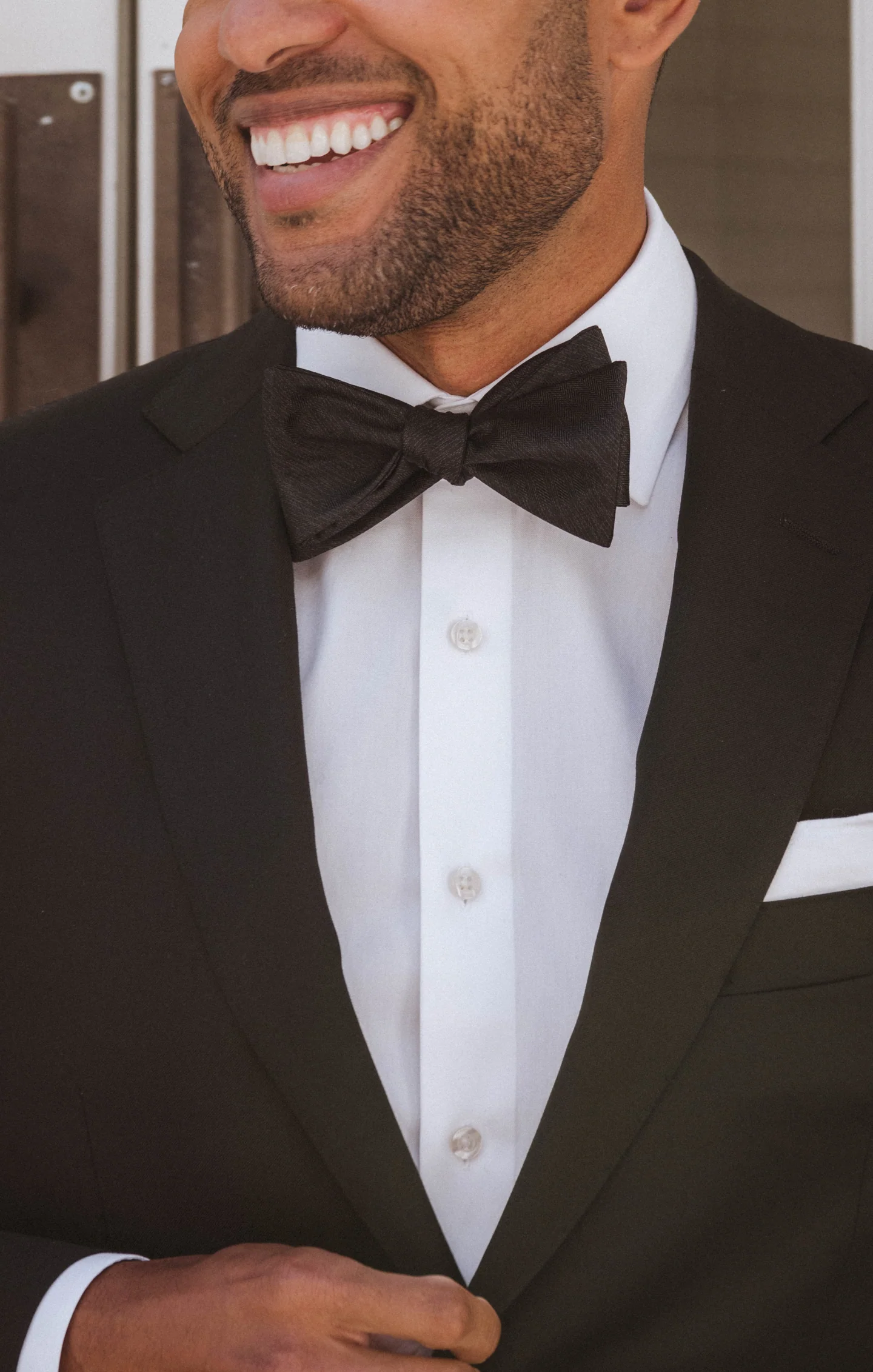 Josh Bow Tie ~ Black Solid - Image 3