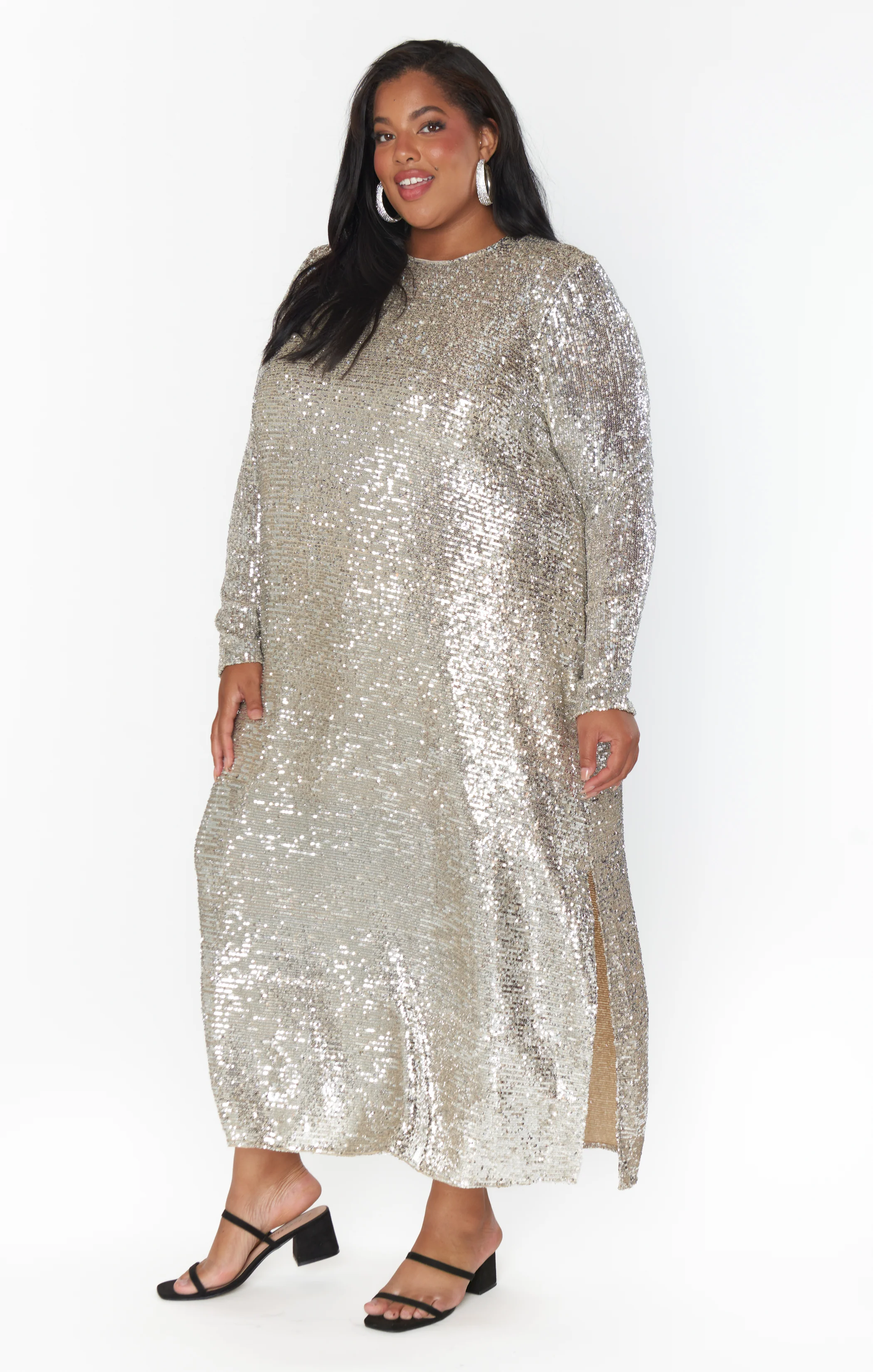 Maddison Dress ~ Platinum Sequins - Image 10