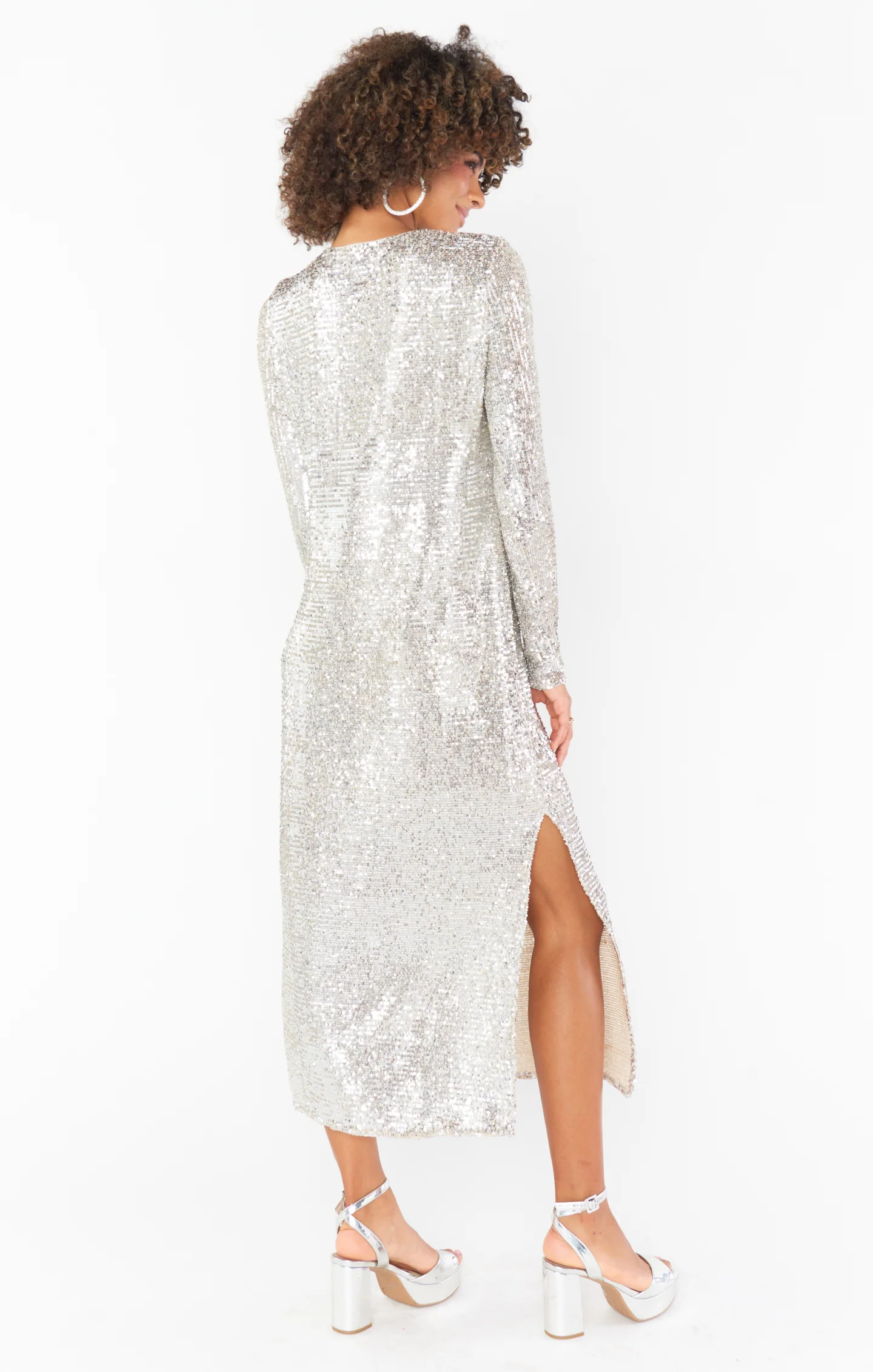 Maddison Dress ~ Platinum Sequins - Image 7