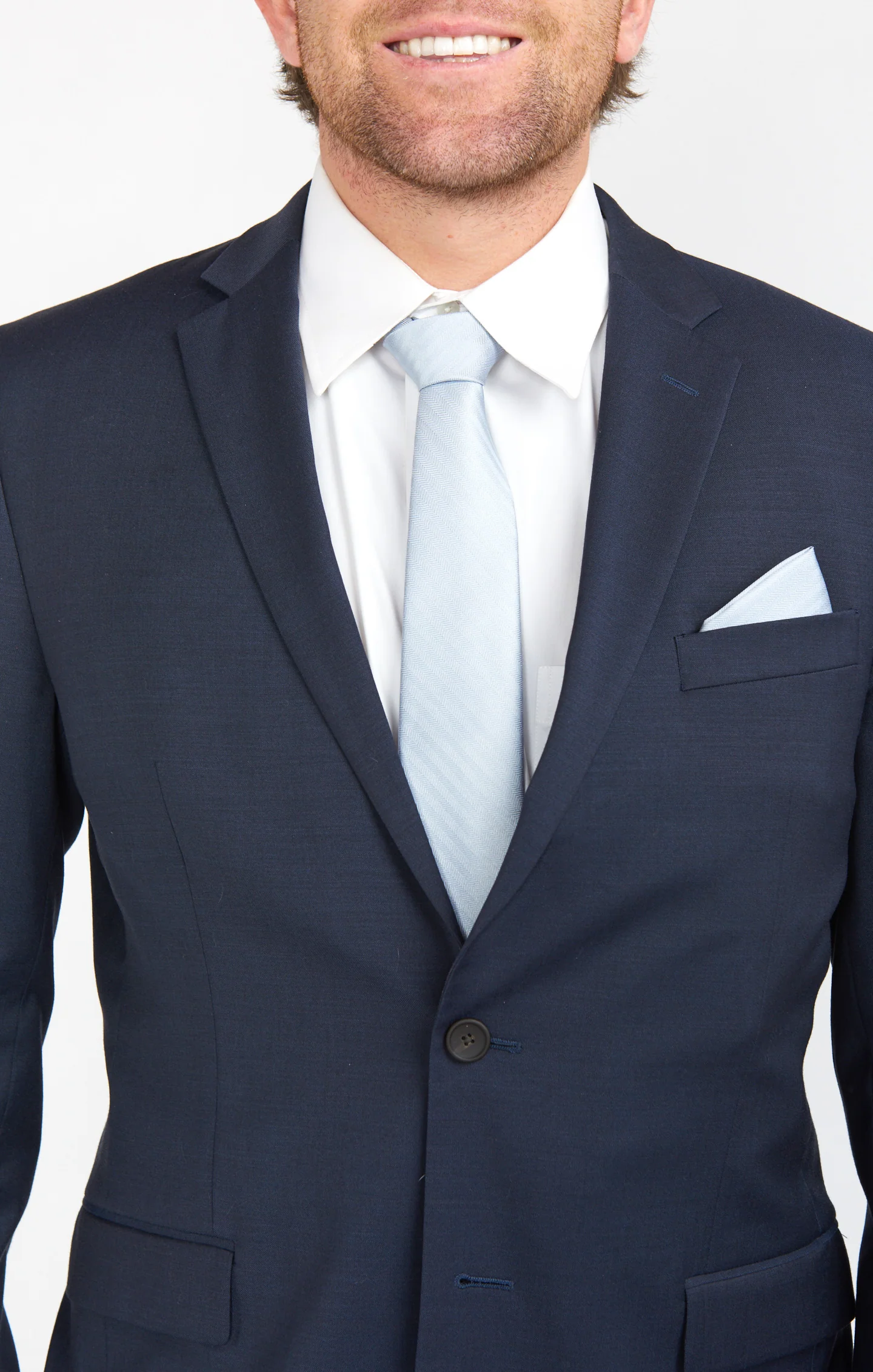 Nico Neck Tie ~ Steel Blue Solid - Image 5