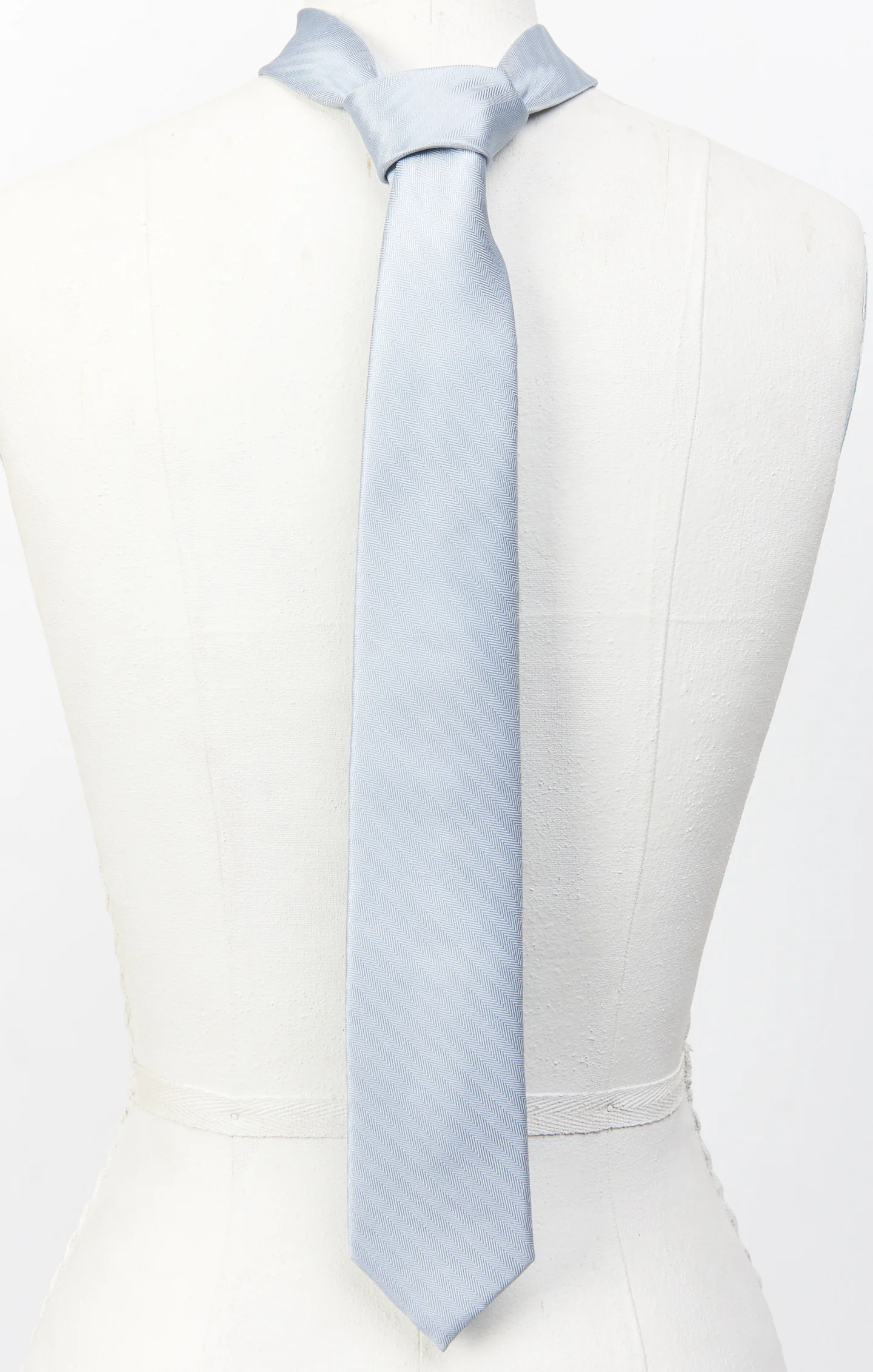 Nico Neck Tie ~ Steel Blue Solid - Image 6