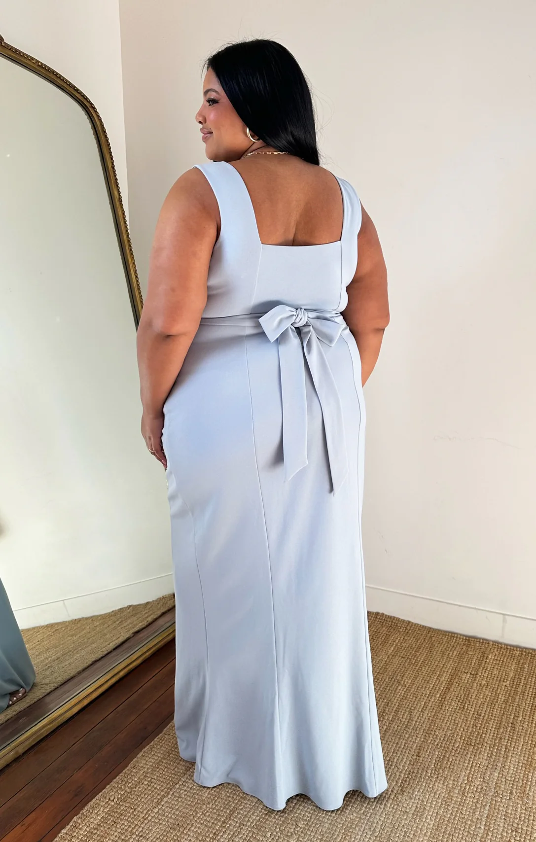 Paris Gown ~ Steel Blue Stretch - Image 17