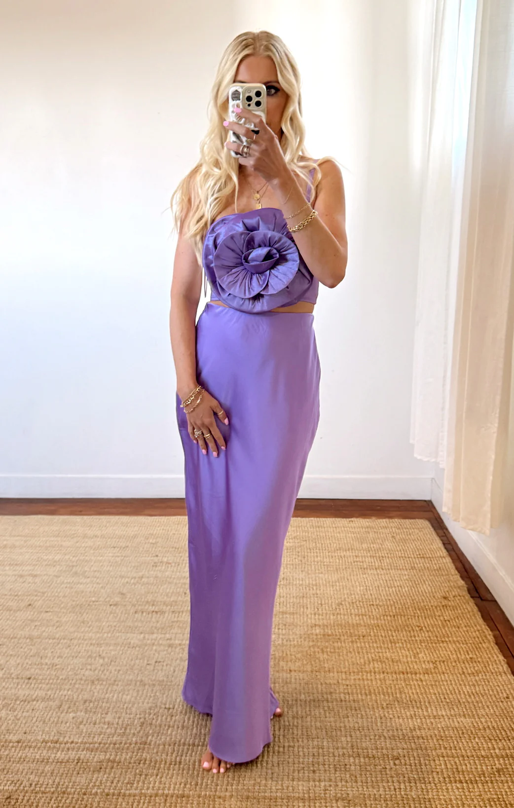 Rose Top ~ Violet Taffeta - Image 6