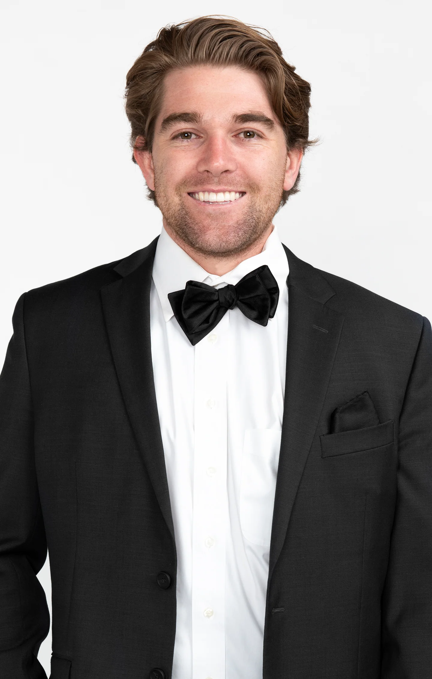 Sam Pocket Square ~ Black Solid - Image 3
