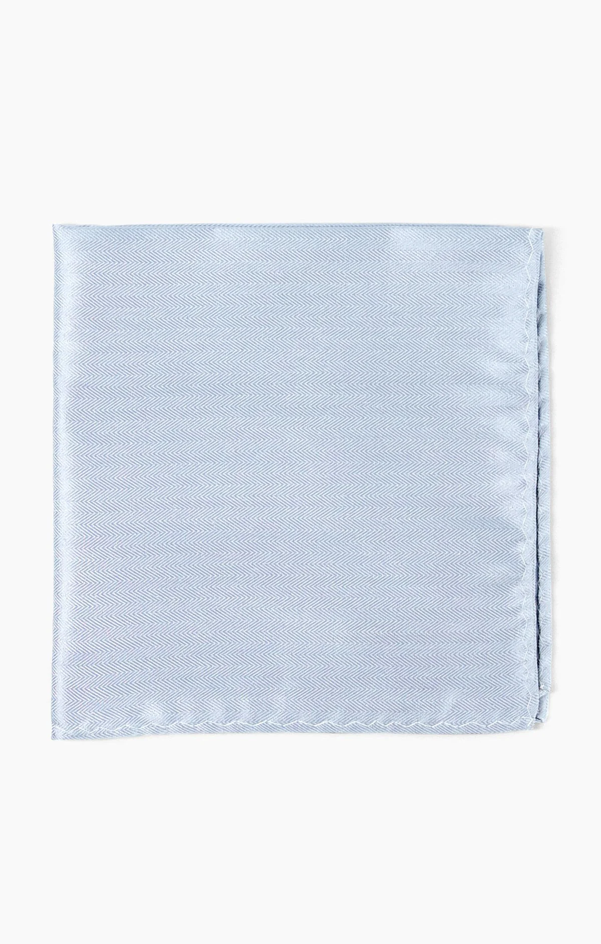 Sam Pocket Square ~ Steel Blue Solid - Image 3