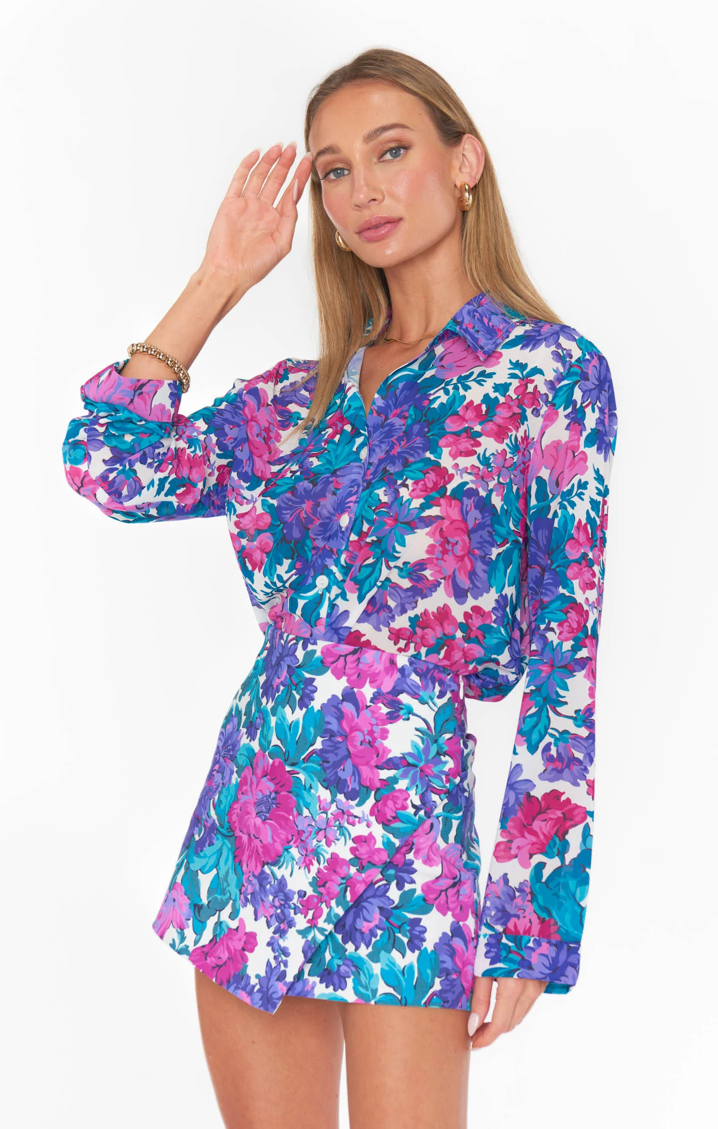 Spencer Skort ~ Magenta Blooms - Image 8