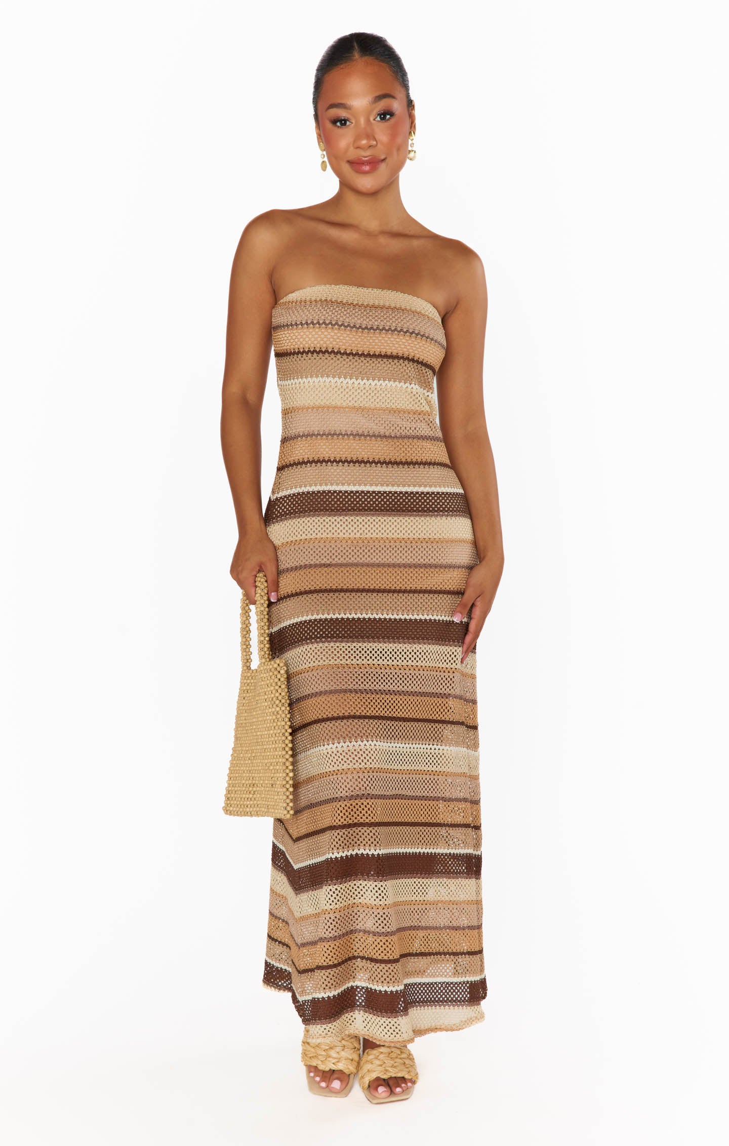 Taylor Tube Dress ~ Neutral Crochet - Image 3