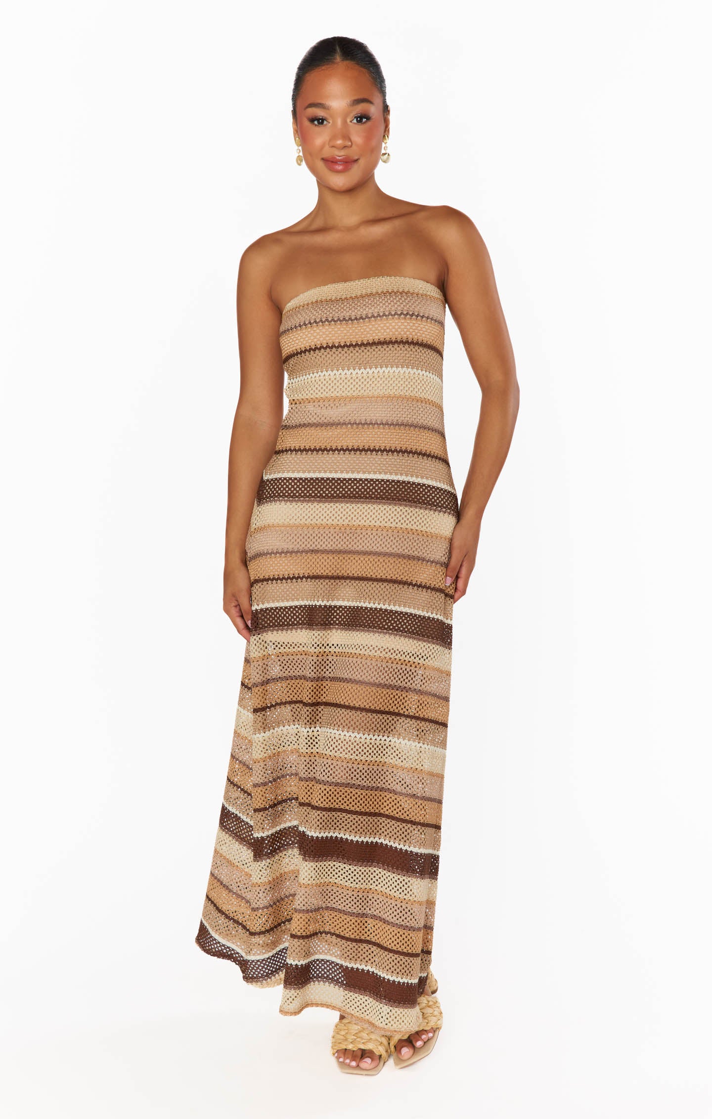 Taylor Tube Dress ~ Neutral Crochet - Image 5