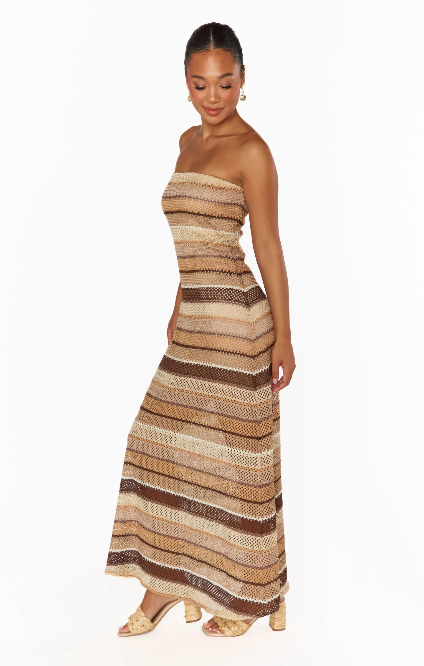 Taylor Tube Dress ~ Neutral Crochet - Image 6