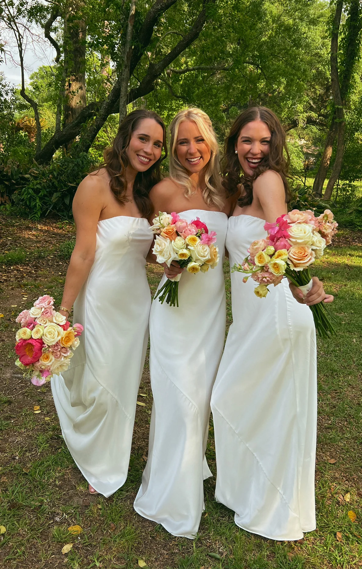 Taylor Tube Maxi Dress ~ Ivory Luxe Satin - Image 3