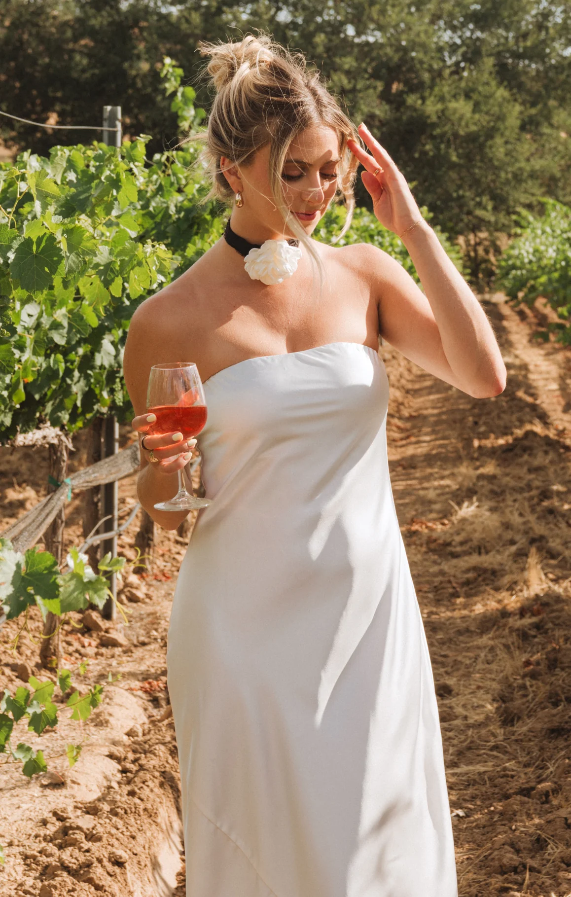 Taylor Tube Maxi Dress ~ Ivory Luxe Satin - Image 6
