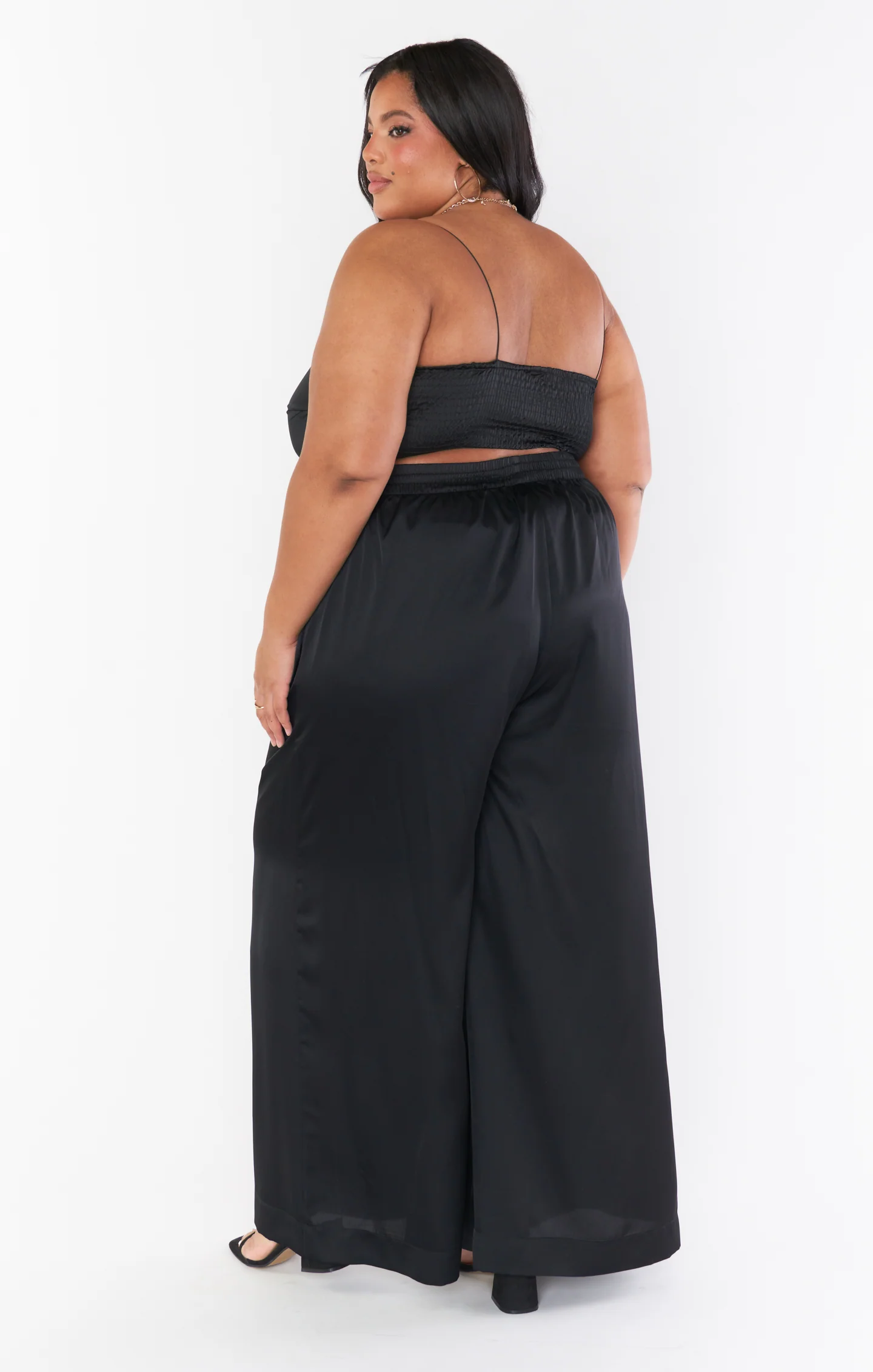 Tucker Top ~ Black Luxe Satin - Image 8