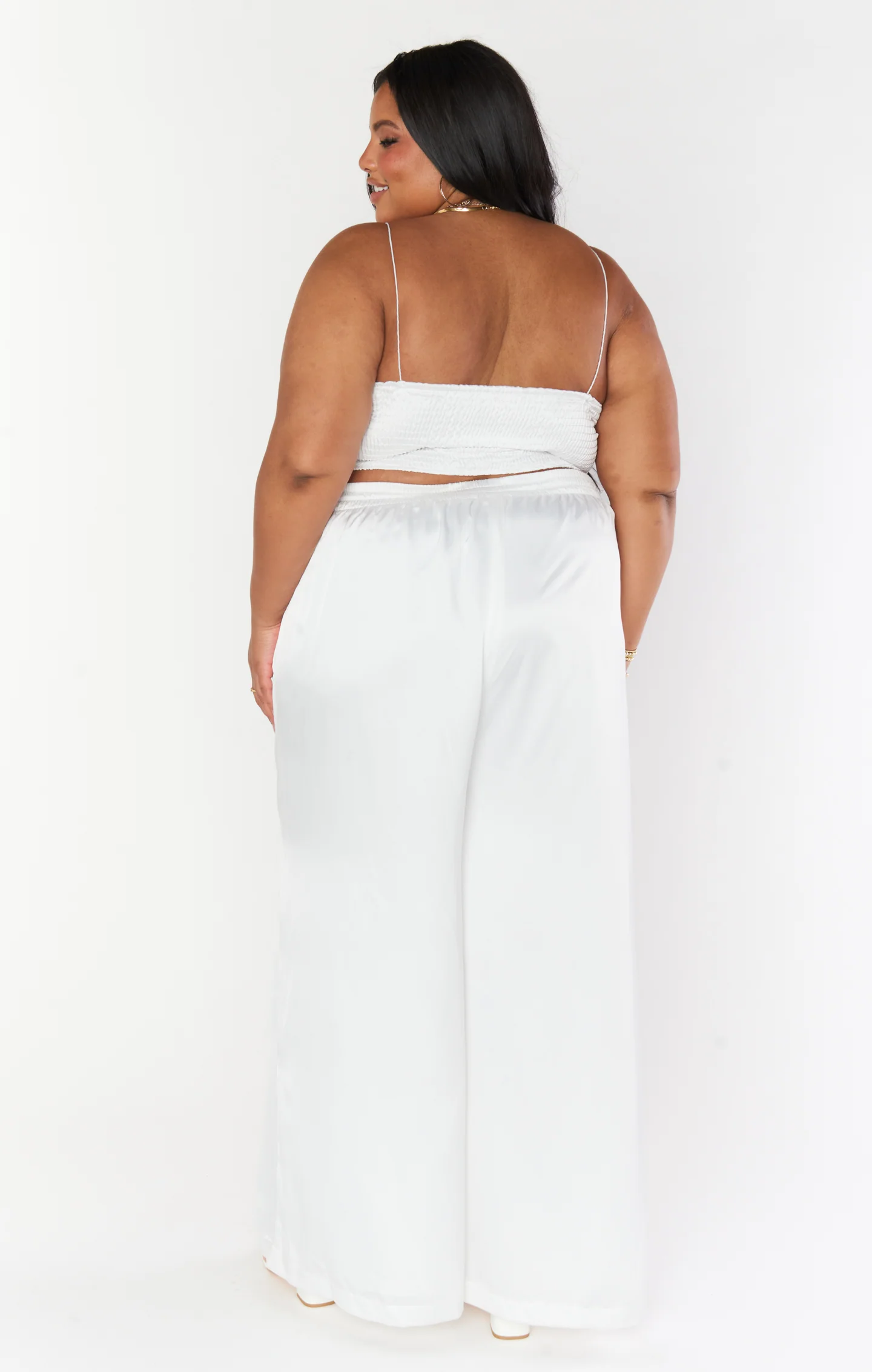Tucker Top ~ Ivory Luxe Satin - Image 12