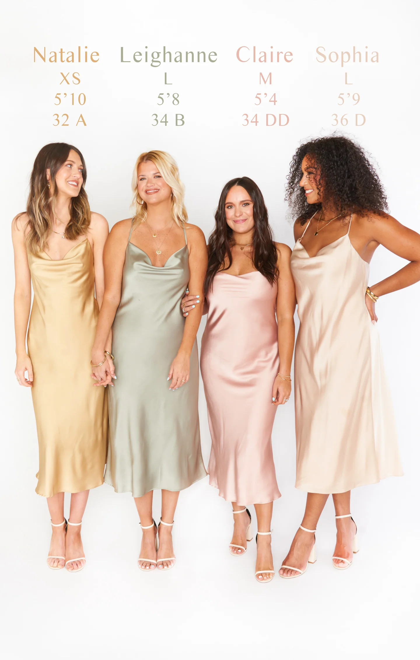 Verona Cowl Dress ~ Champagne Luxe Satin - Image 5
